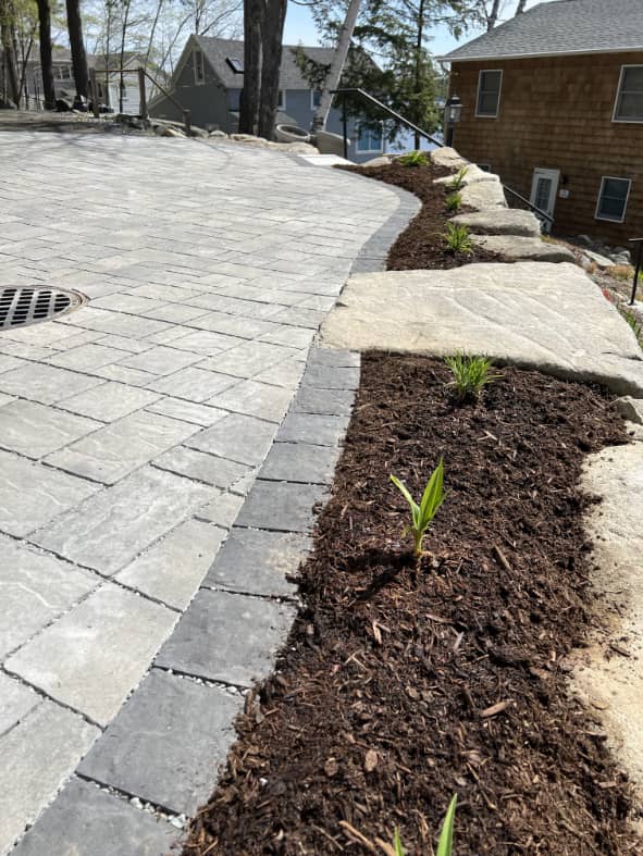 Permeable Paver Driveway in Sunapee, NH