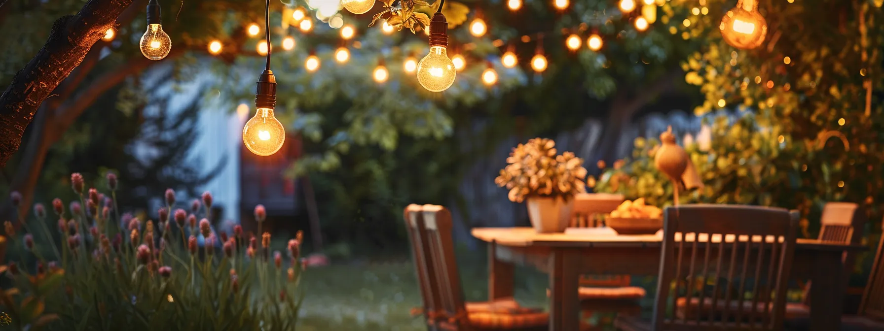 outdoor patio string lights