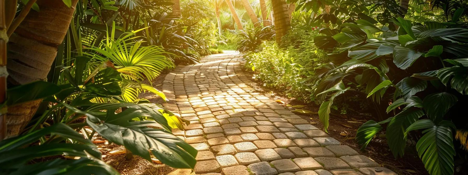 french drains alongside paver walkways