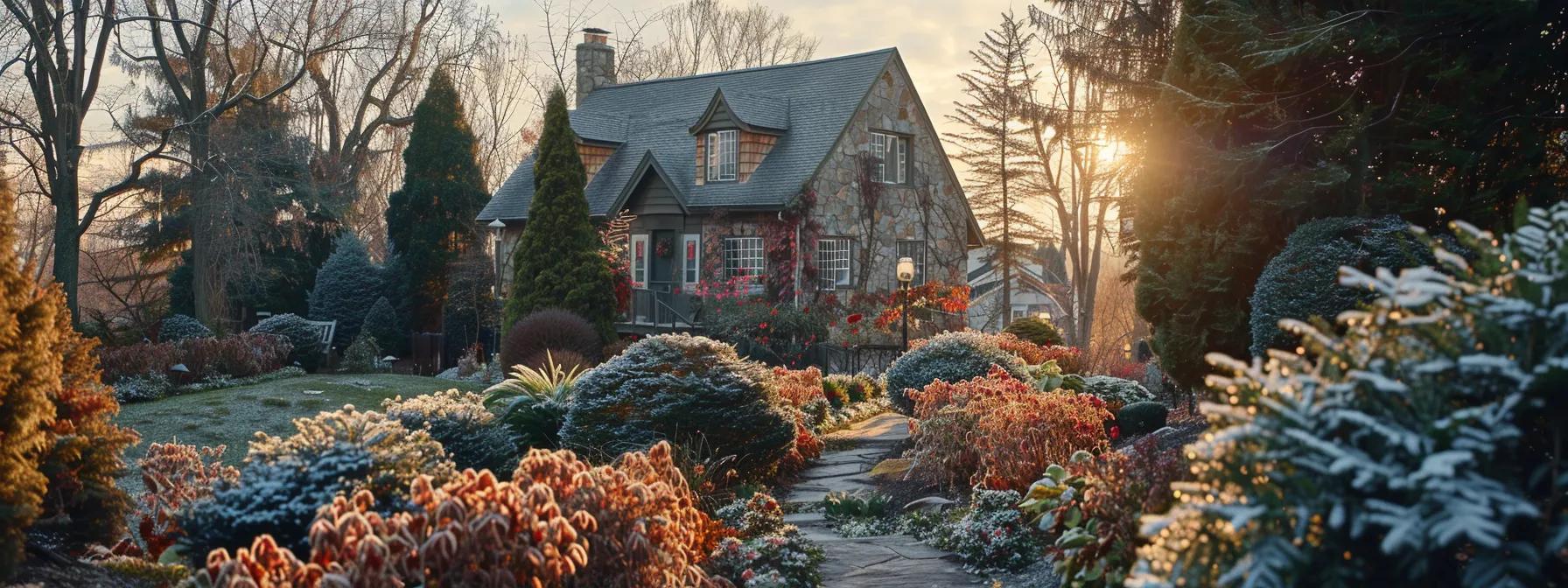 winter landscaping ideas for curb appeal