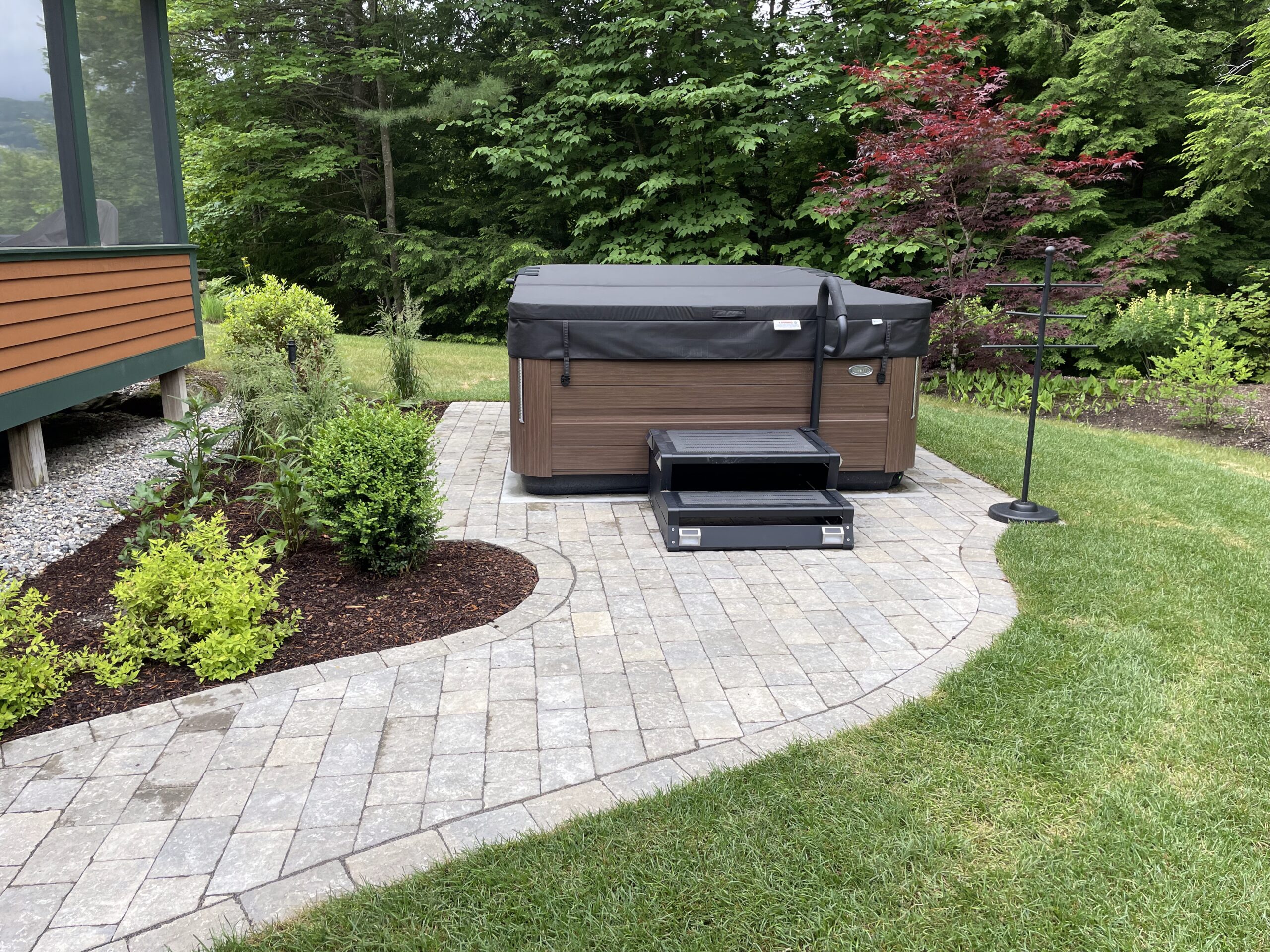Custom Designed Walkway to Grill
